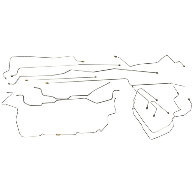 1995-98 Chevrolet GMC Truck 4WD 1500 Std Ext Cab Long Or Short Bed Brake Line Kit 14pc, Stainless