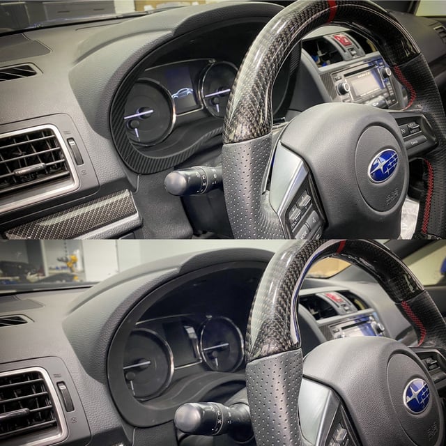 Sticker Fab 3D Carbon Fiber Speedometer Cluster Trim Overlay - 2015-2021 Subaru WRX / STI / 2014-2018 Forester / 2013-2017 Crosstrek