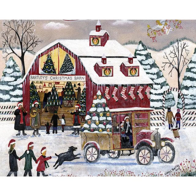 Bartley's Christmas Barn 1000 Piece Jigsaw Puzzle