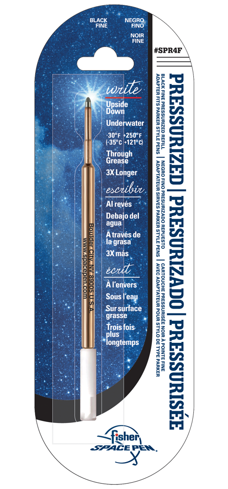 Black Ink, Fine Point Space Pen Pressurized Cartridge