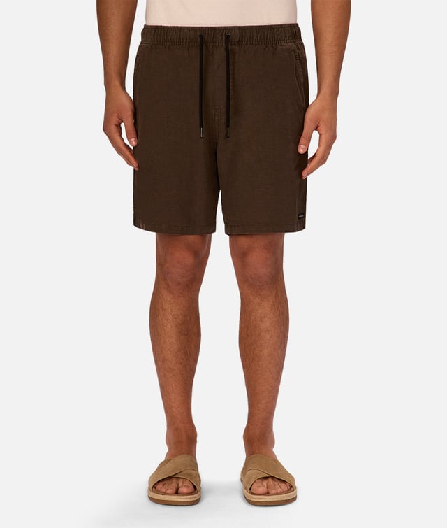 The Marina Linen Short - Seaweed