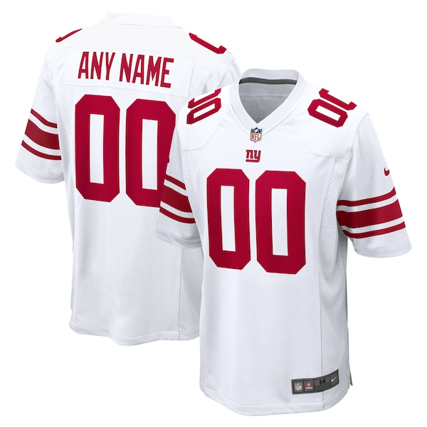 Men's Nike White New York Giants Custom Game Jersey