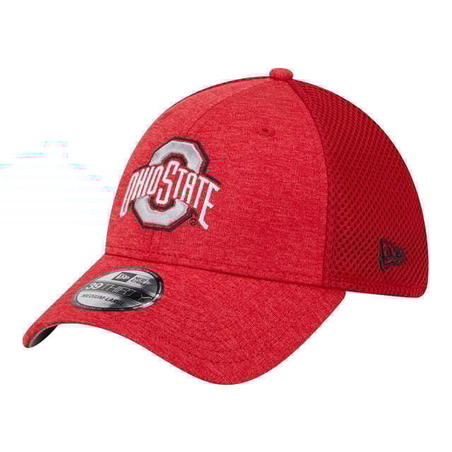 Ohio State Buckeyes Primary Logo Heathered Scarlet Flex Hat