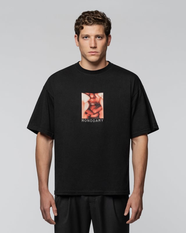 SNDCT X ANOESES Black T-shirt Monogamy