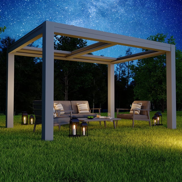 EROMMY 10x13 Smart Electric Pergola with Movable Louvers