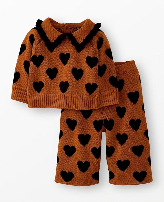 Baby Sweater & Wide Leg Pants Set