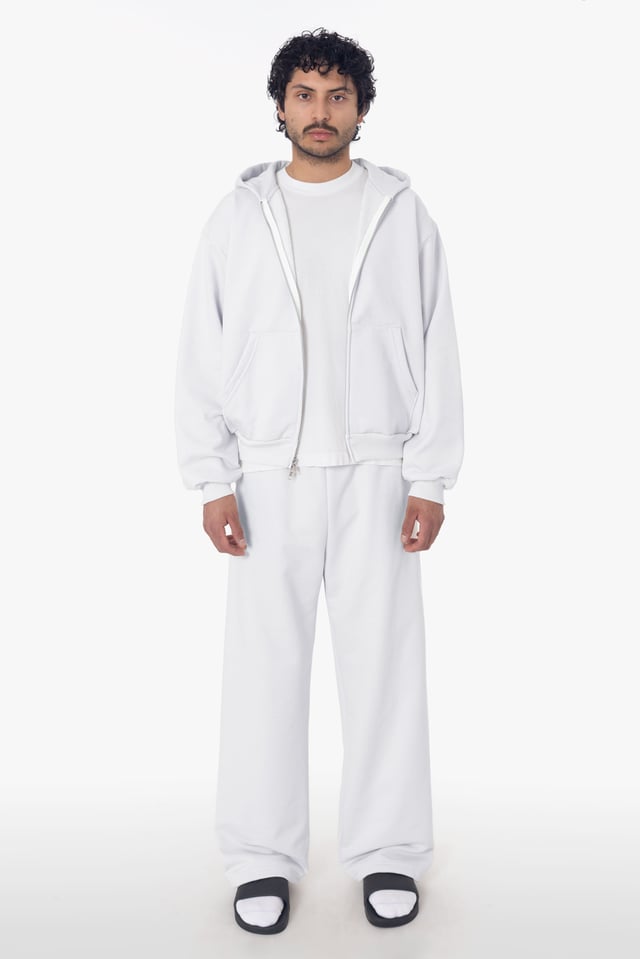 MWF1045 - 10 oz. Mid-Weight Poly Cotton Fleece Wide Open Bottom Sweatpant