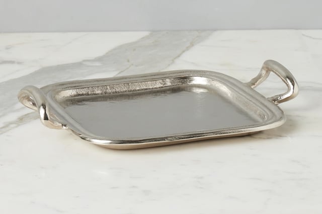Vintage Metal Hotel Tray, Medium
