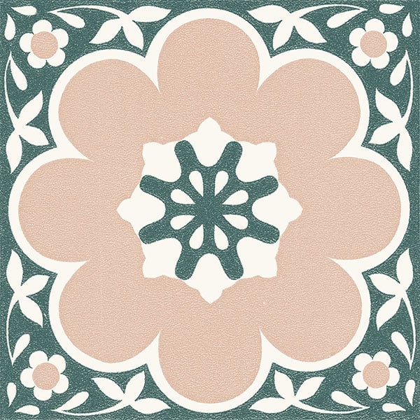 Pink Daphne Peel and Stick Floor Tiles