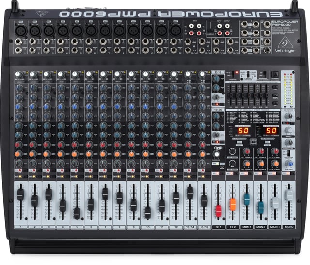 Behringer Europower PMP6000 20-channel 1600W Powered Mixer