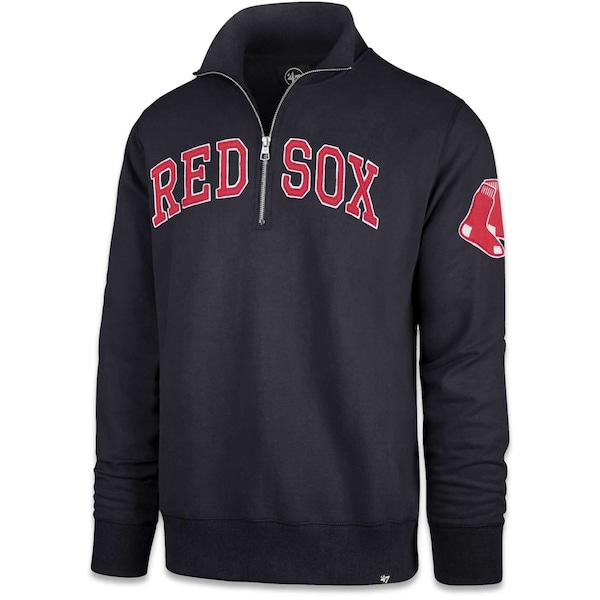 Men's Boston Red Sox '47 Navy Blitz Quarter-Zip Pullover Sweatshirt