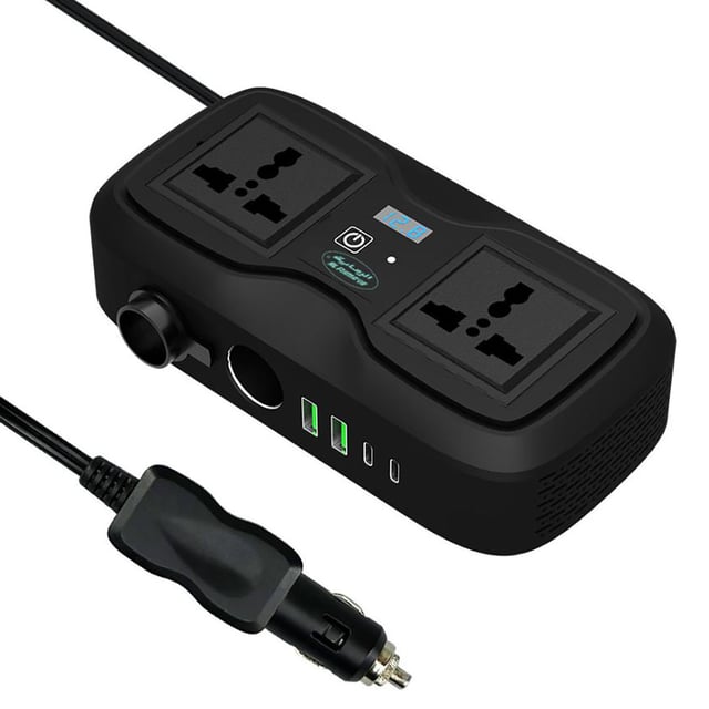 Carkit 12V Power Inverter 200W Black | Wilko