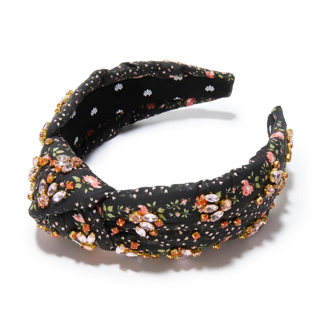 EVIE STRIPE KNOTTED LIBERTY FLORAL EMBELLISHED HEADBAND