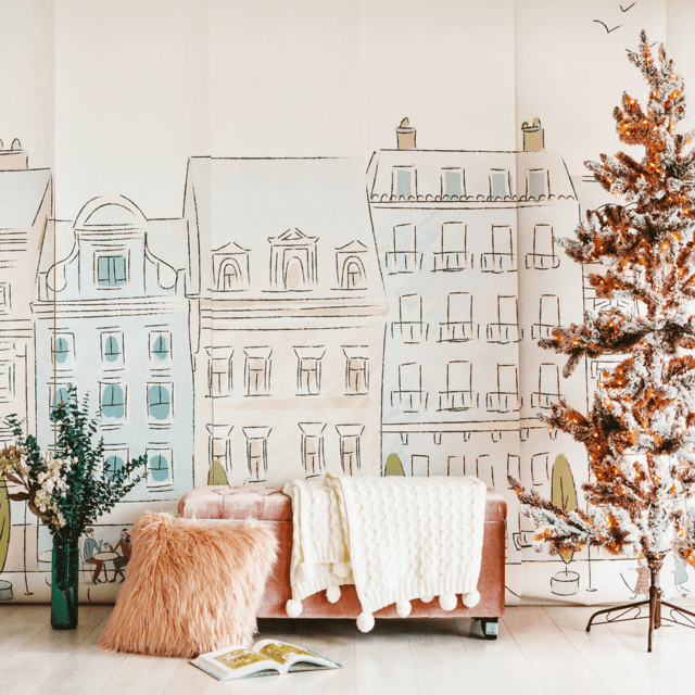 Parisian Street Wallpaper Mural