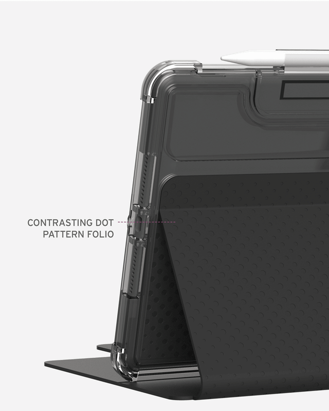 [U] by UAG Lucent Series iPad Pro 12.9" (4th Gen, 2020) Folio Case