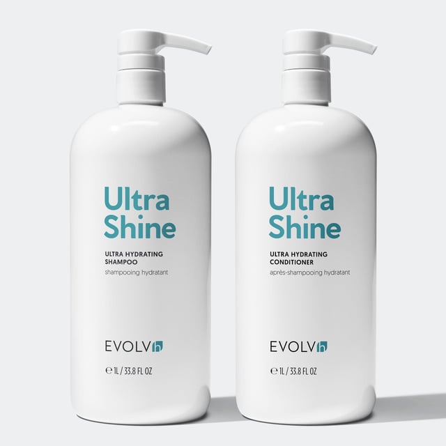 PRE-ORDER & SAVE: UltraShine Ultra Hydrating Shampoo & Conditioner Liter Duo