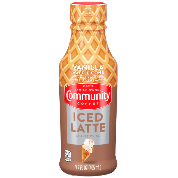 Vanilla Waffle Cone Iced Latte 13.7 Fl Ounce Bottle