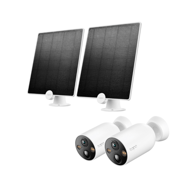 Sun-Powered 2K Bundle – 2K Battery-Powered Camera with Magnetic Base & Solar Panel 2 Kits