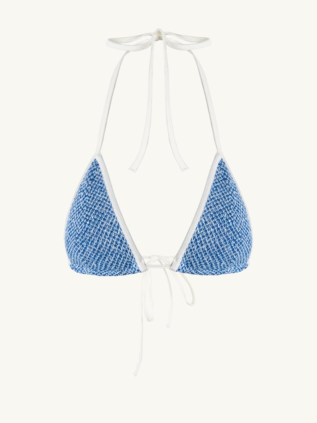 Lio Bikini Top - Sapphire Sequin