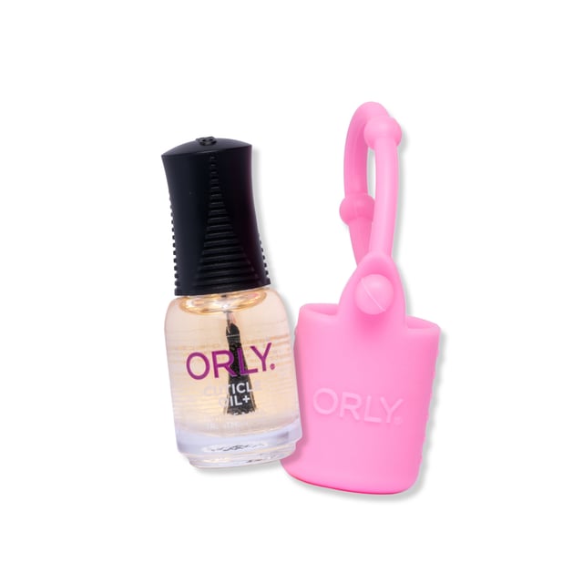 Mini Cuticle Oil+ with Pink Silicone Holder Keychain