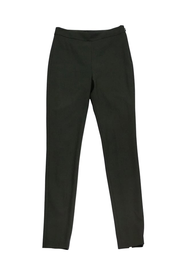 Theory - Olive Green Skinny Wool Pants Sz 0