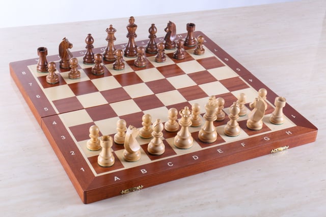 SINGLE REPLACEMENT PIECES: 18.5" Folding Tournament Chess Set Sheesham - German Design