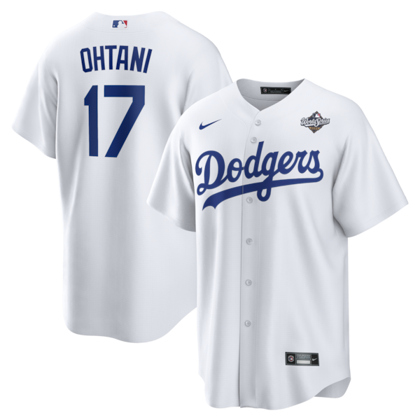 Men's Los Angeles Dodgers Shohei Ohtani Nike White 2025 World Series Home Replica Player Jersey