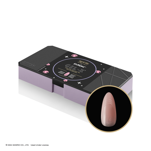 Kuromi™ x Aprés Gel-X® Neutral French Natural Almond Medium Box of Tip