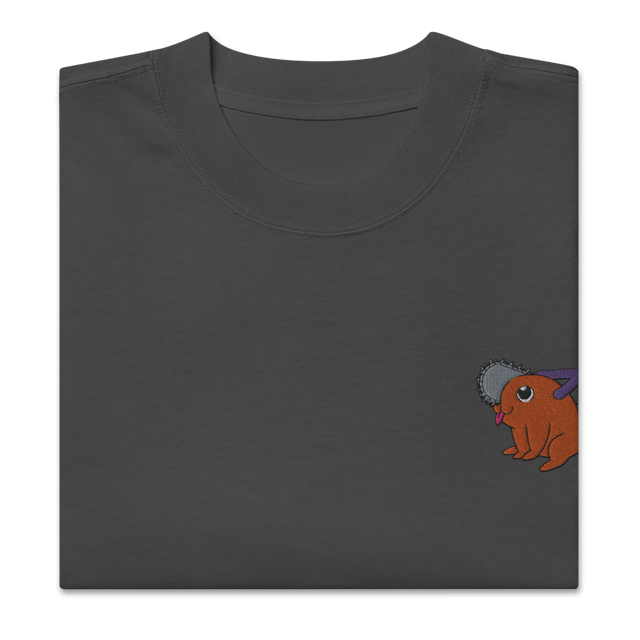 Pochita (Embroidery) - Oversized Heavy Tee