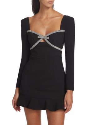 Diamante Bow Minidress