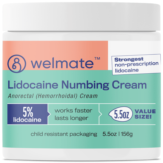 WELMATE Pain Relief, 5% Lidocaine Cream, 5.5oz
