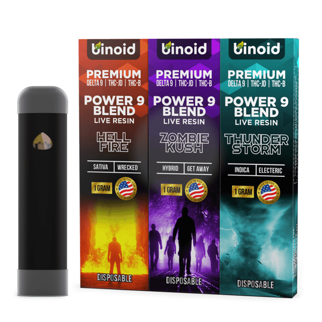 Power 9 Blend Live Resin Disposable - 3 Pack Combo