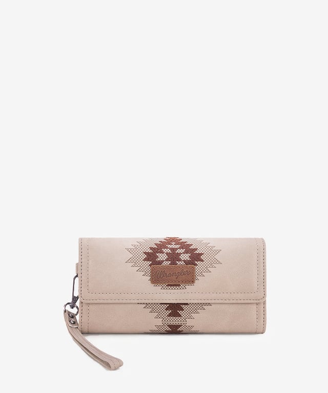 Wrangler Aztec Embroidered Wallet