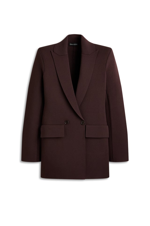CREPE KNIT TAILORED JACKET