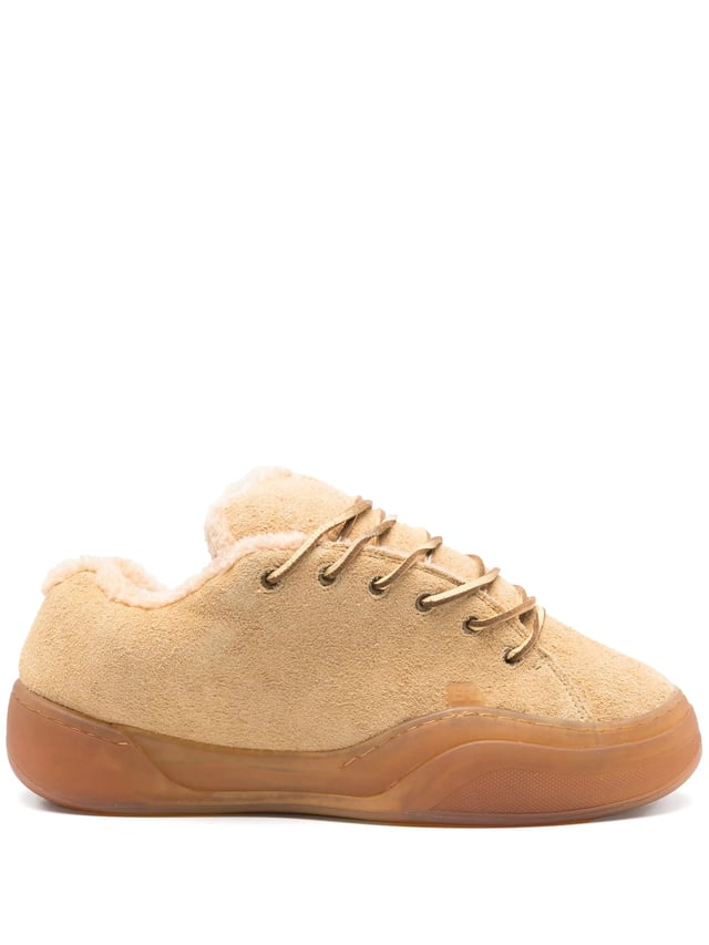 ERL Vamp Skate Suede Sneakers Sand Beige