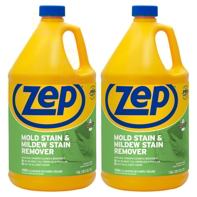 Zep Mold Stain and Mildew Stain Remover – Bleach Formula – 1 Gallon