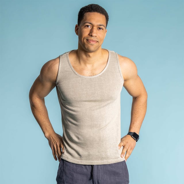 CHOPIN 100% Organic French Linen Tank Top (Unisex) (100% Biodegradable)