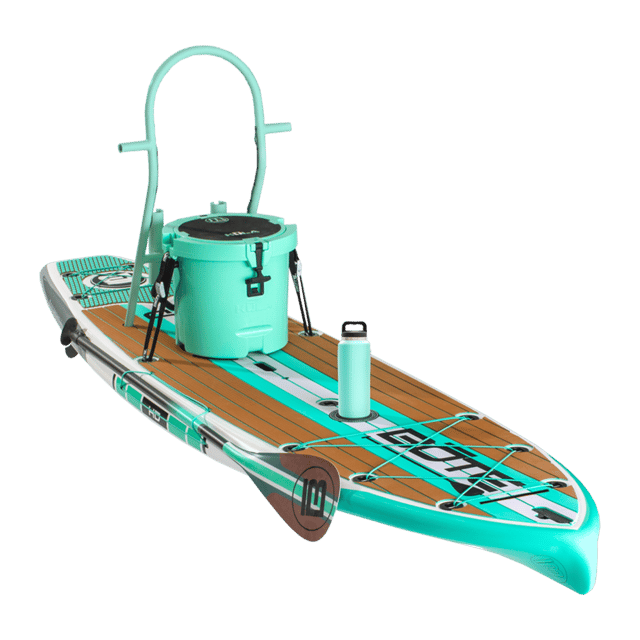 HD 10′6″ Full Trax Seafoam Paddle Board Package