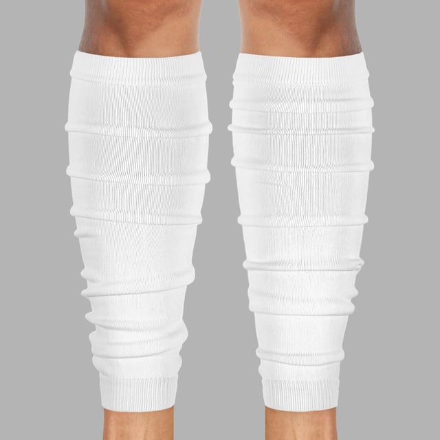 Basic White Scrunchie Leg Sleeves