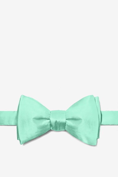 Aqua Self-Tie Bow Tie