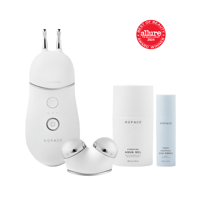 TRINITY+ and Effective Lip & Eye Attachment - Smart Advanced Facial Toning Device with Targeted Attachment