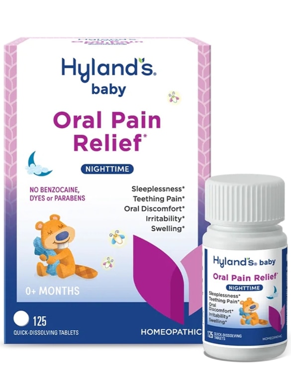 Baby Oral Pain Relief - Nighttime - 125 Quick-Dissolving Tablets