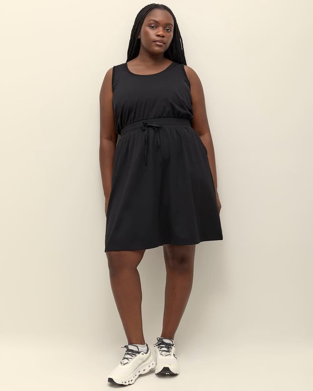 Responsible, Sleeveless Dress with Cinched Waist - Active Zone