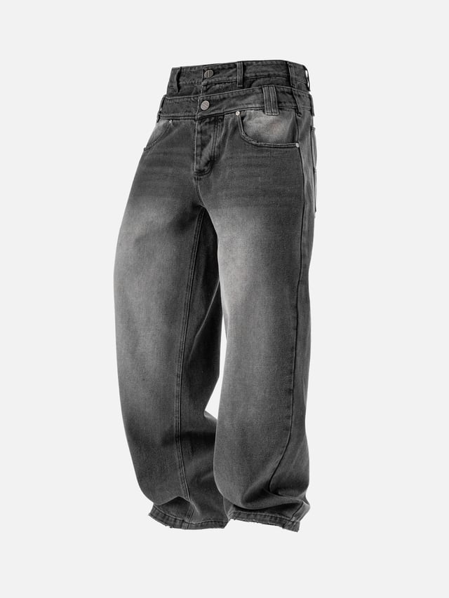 DOUBLE WAIST DENIM