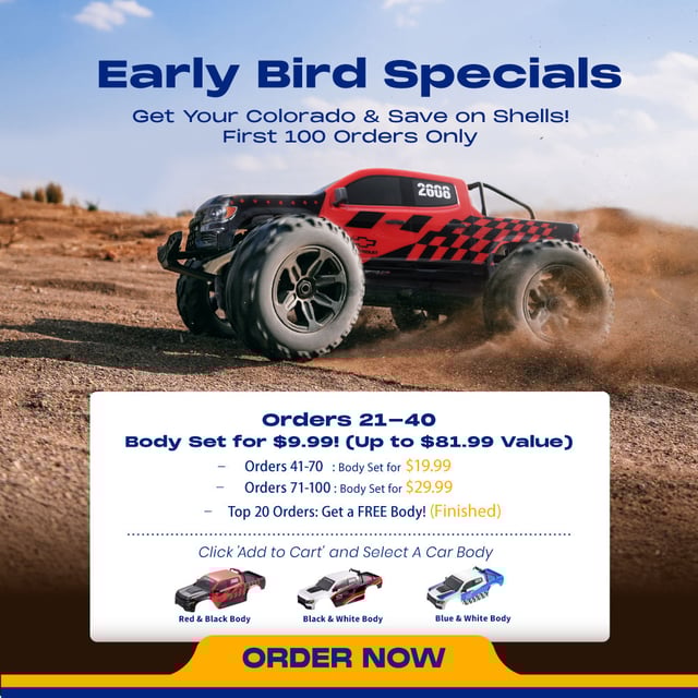FMS 1:10 FMT10 Brushless Chevrolet Colorado Basher RS 4WD