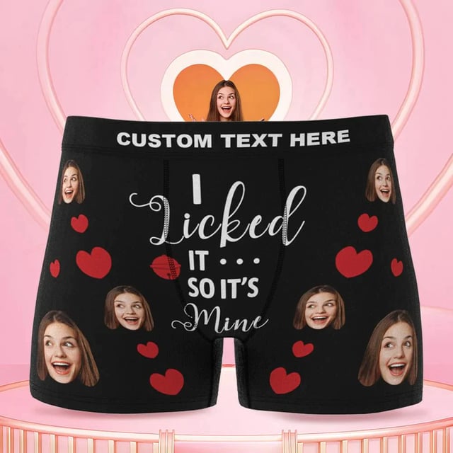 Men's Custom Face Boxer 3D Online Preview Personalised Photo Boxer It's Mine