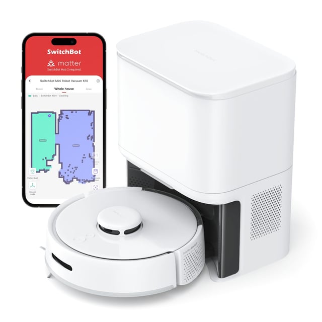 (Special Offer) SwitchBot Mini Robot Vacuum K10+