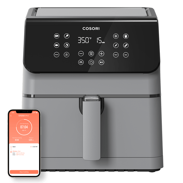 Pro II 5.8-Quart Smart Air Fryer Grey