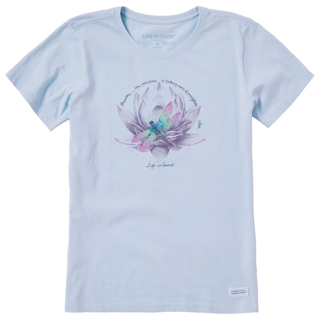 Women's Dragonfly Lotus Breathe Short Sleeve Tee