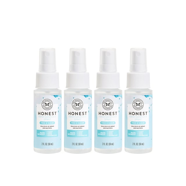 Hand Sanitizer Spray, Free + Clear, 4-Pack